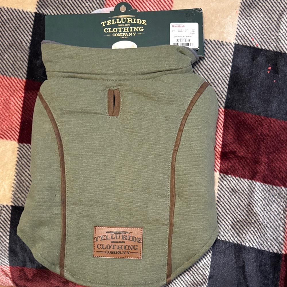 Telluride Green Dog Jacket